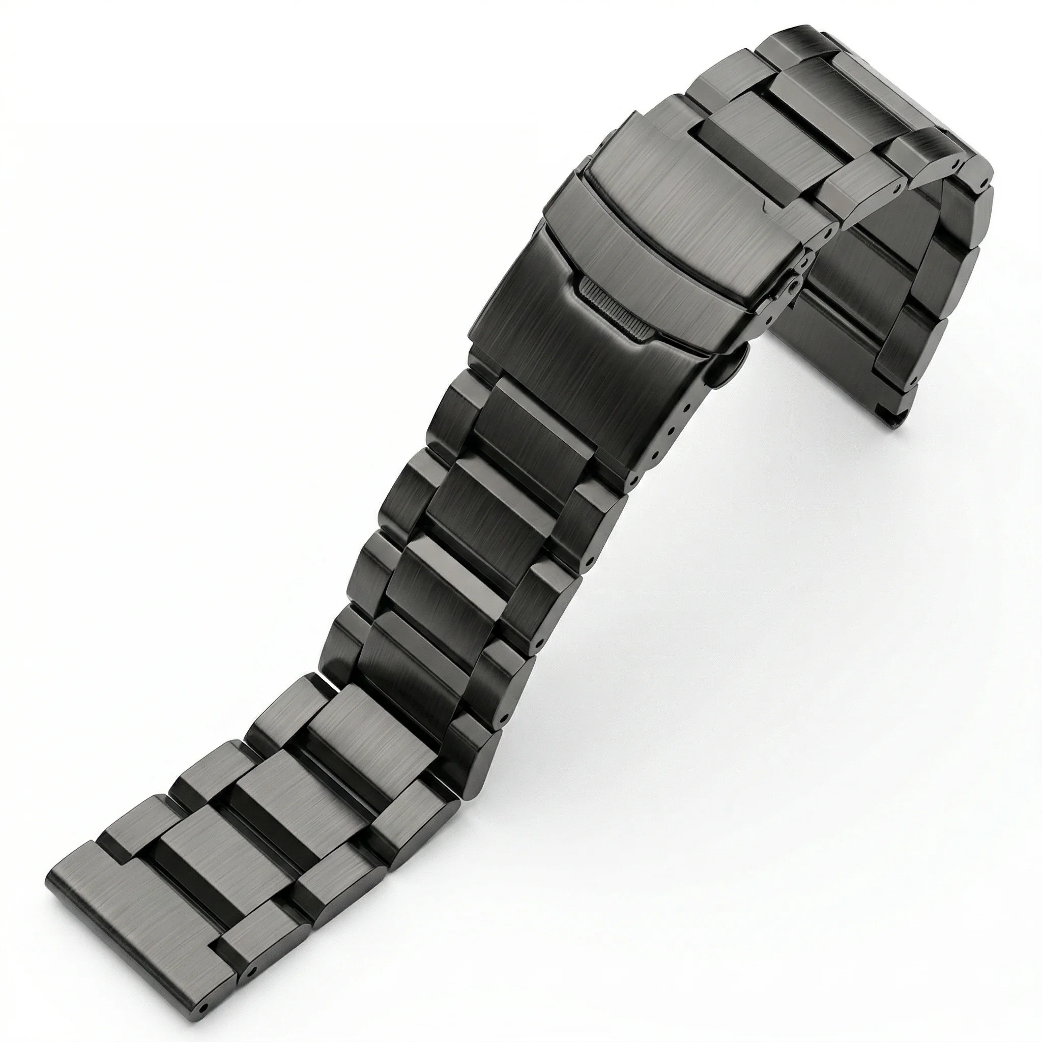 Elegant Multi-Tone Stainless Steel Watch Bracelet