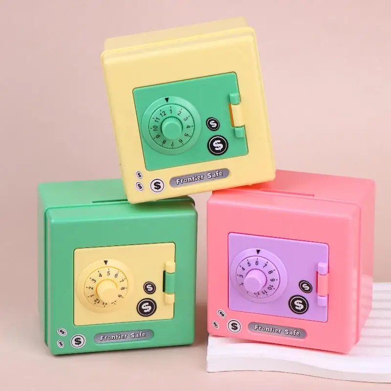 Tirelire coffre-fort avec code pour enfants boîte à monnaie_voghion.com