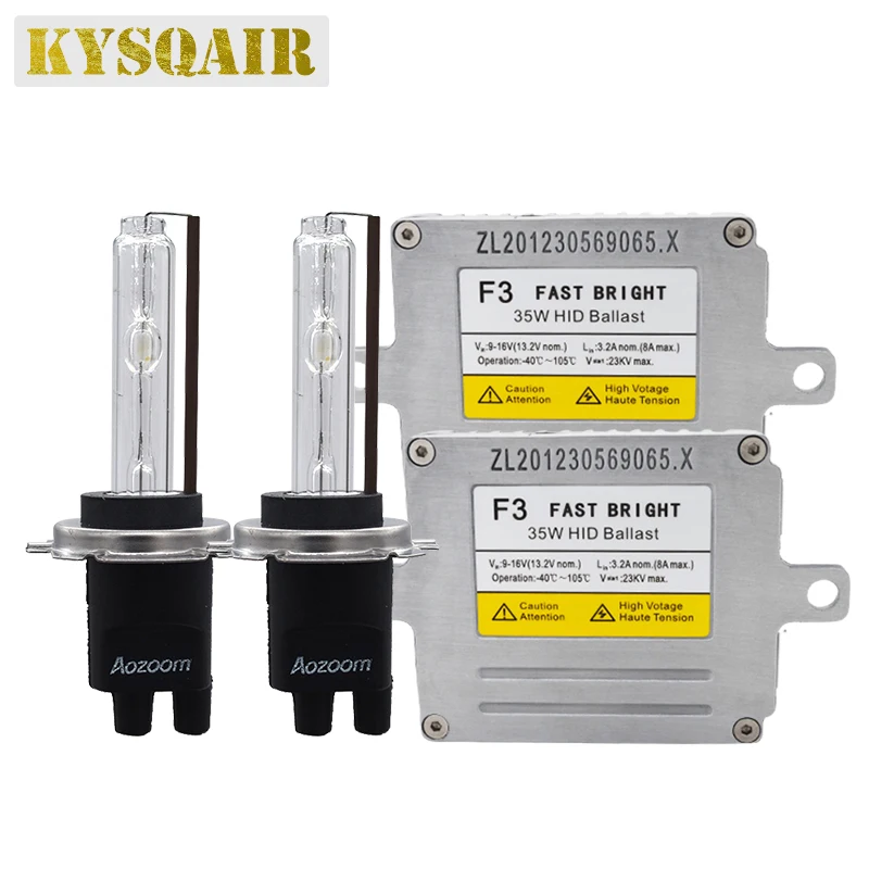 

Original 35W DLT Aozoom Xenon HID Conversion Kit 5500K Super Bright H11 9005 D2H Xenon Bulb Kit DLT F3 Fast Start AC HID Ballast