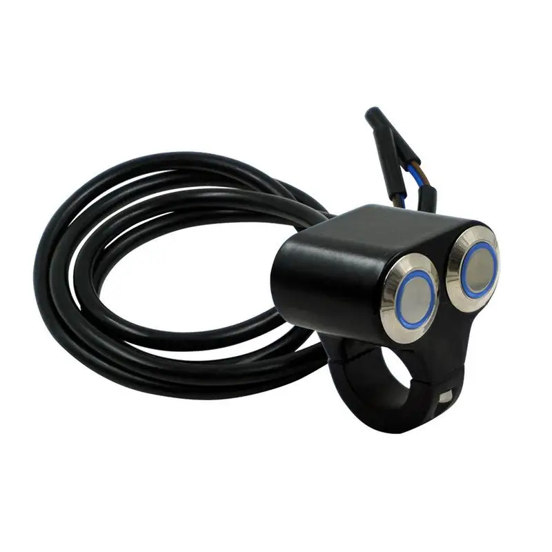 

Handlebar Switch Aluminum Alloy Button For Handlebar Light/Horn Control Switch ATV Accessories For Motorcycles Scooters Bicycles