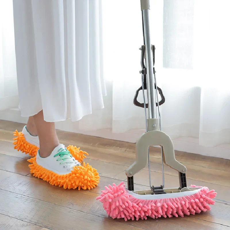 Kitchen Accessories Mop Cap Waterproof Lazy Shoe Cover for Kitchen Goods Cleaning Slippers Floor Dust Removal Gadgets