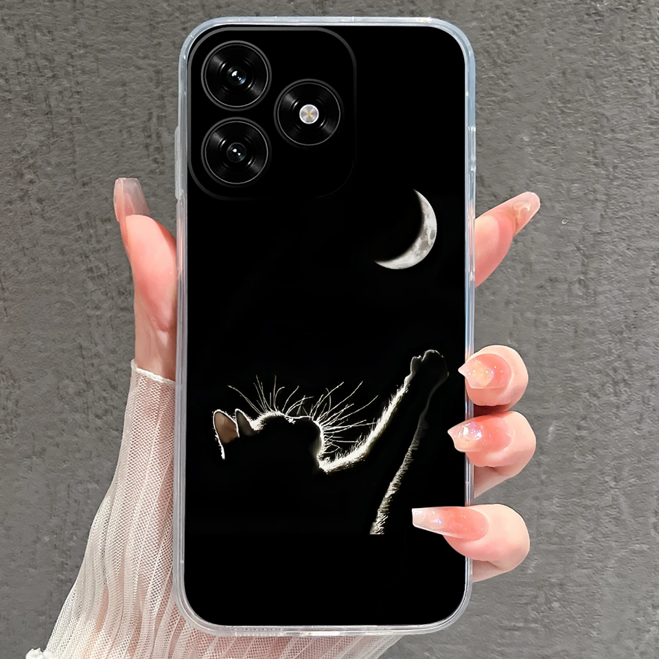 Cartoon Frog & Pig Transparent Protective Phone Case
