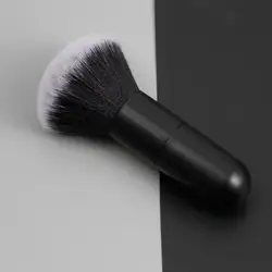 Luxury Large Soft Makeup Brush for Foundation, Powder, and Blush (Black - A)
