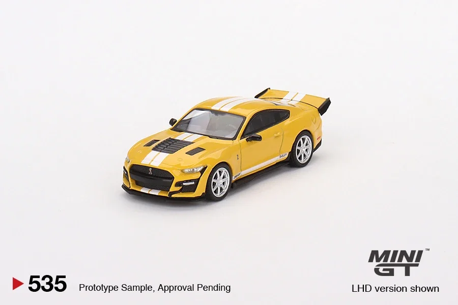 

Мини GT 1:64 Shelby GT500, дракон, змея, концепция желтого цвета, MGT00535-CH LHD, левый пептид, литье из сплава, коллекция моделей спортивных автомобилей