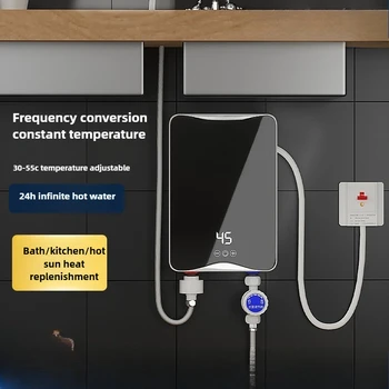 2kW-7kW การแปลงความถี่อัจฉริยะเครื่องทําน้ําอุ่นไฟฟ้าทันทีในครัวเรือนความร้อนอย่างรวดเร็วอุณหภูมิคงที่เครื่องทําความร้อนอาบน้ํา 1