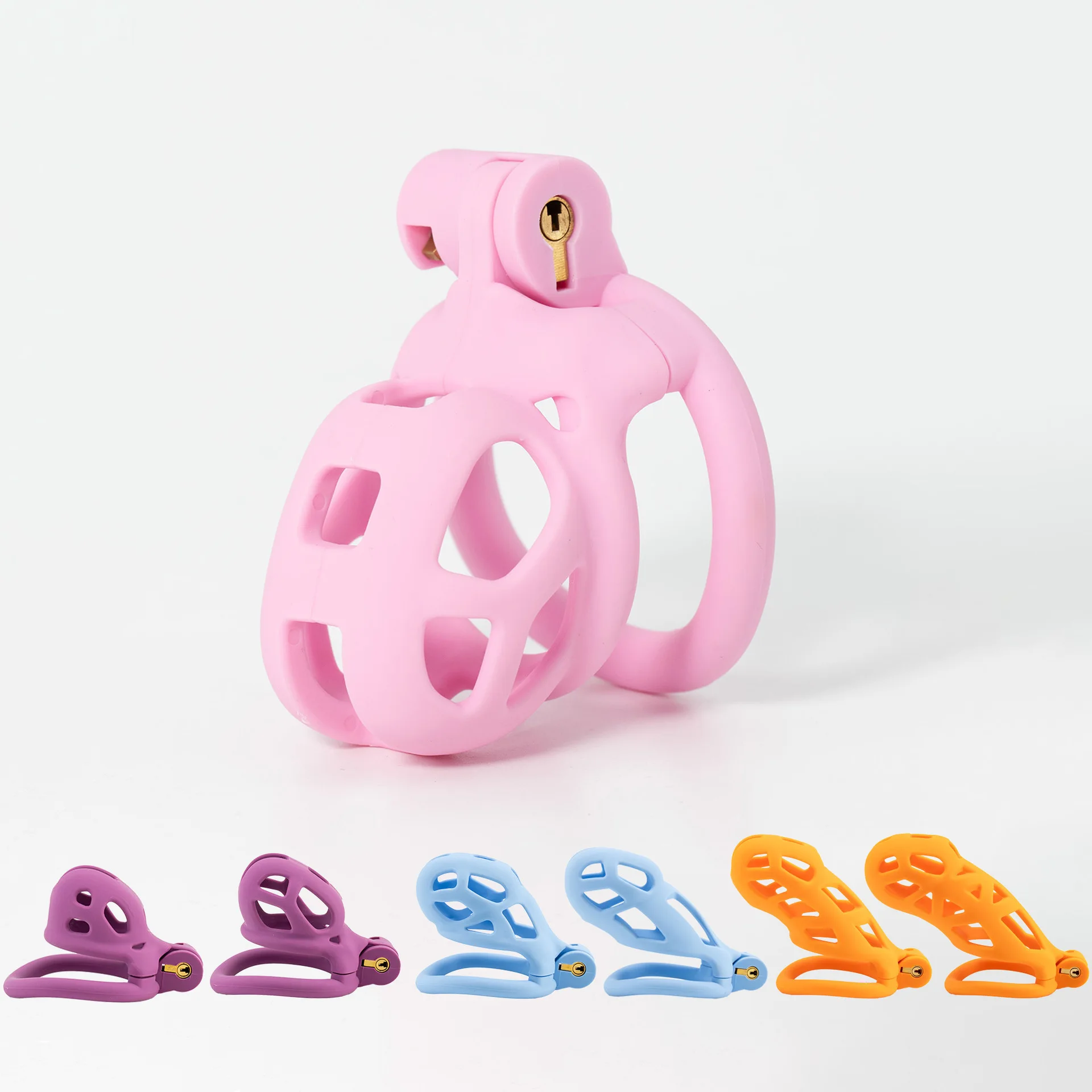 Cobra Chastity Cage Dull Polish Cock Cage Penis Erotic Lock for Couple Men 4 Sex Ring Penis Bondage Cuckold,penis chastity cage,chastity lock sex toy,penis cock ring