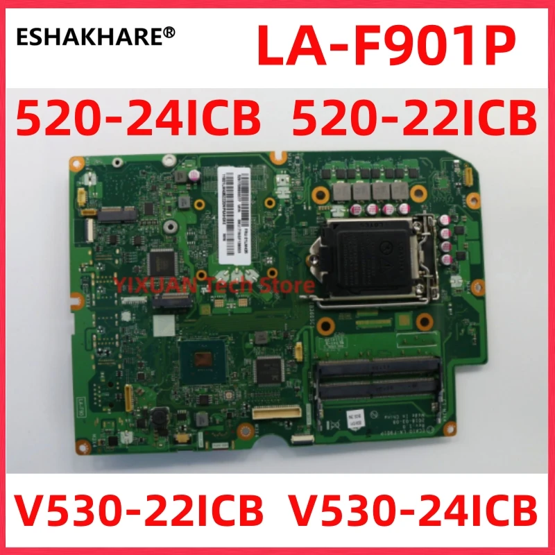 La-F901P Per Lenovo Ideacentre Aio V530-24Icb V530-22Icb 520-24Icb 520-22Icb Scheda Madre All-In-One 01 Lm436 01 Lm437 100% Test Ok