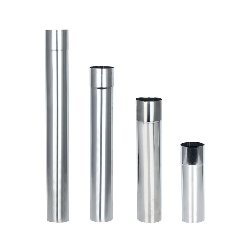 1Pcs Stainless Steel Stove Pipe Chimney Stove Boiler Exhaust Pipe Flue Liner 20cm/30cm/40cm/50cm