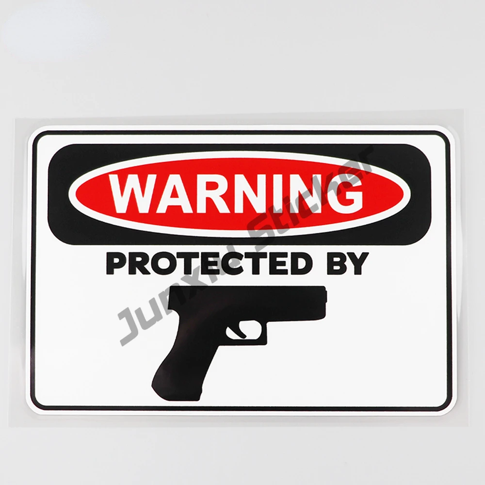 "OWNER ARMED" 2nd Amendment Warning Decals - Vinyl Stickers 10 Pack For Car, Truck