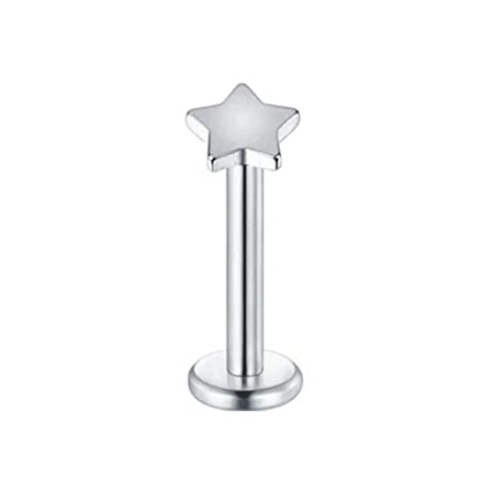 7 Pairs 16g Surgical Steel Internally Threaded Micro CZ Gem Top Tragus/Helix/Labret Stud Earrings 6mm 8mm 10mm 12mm