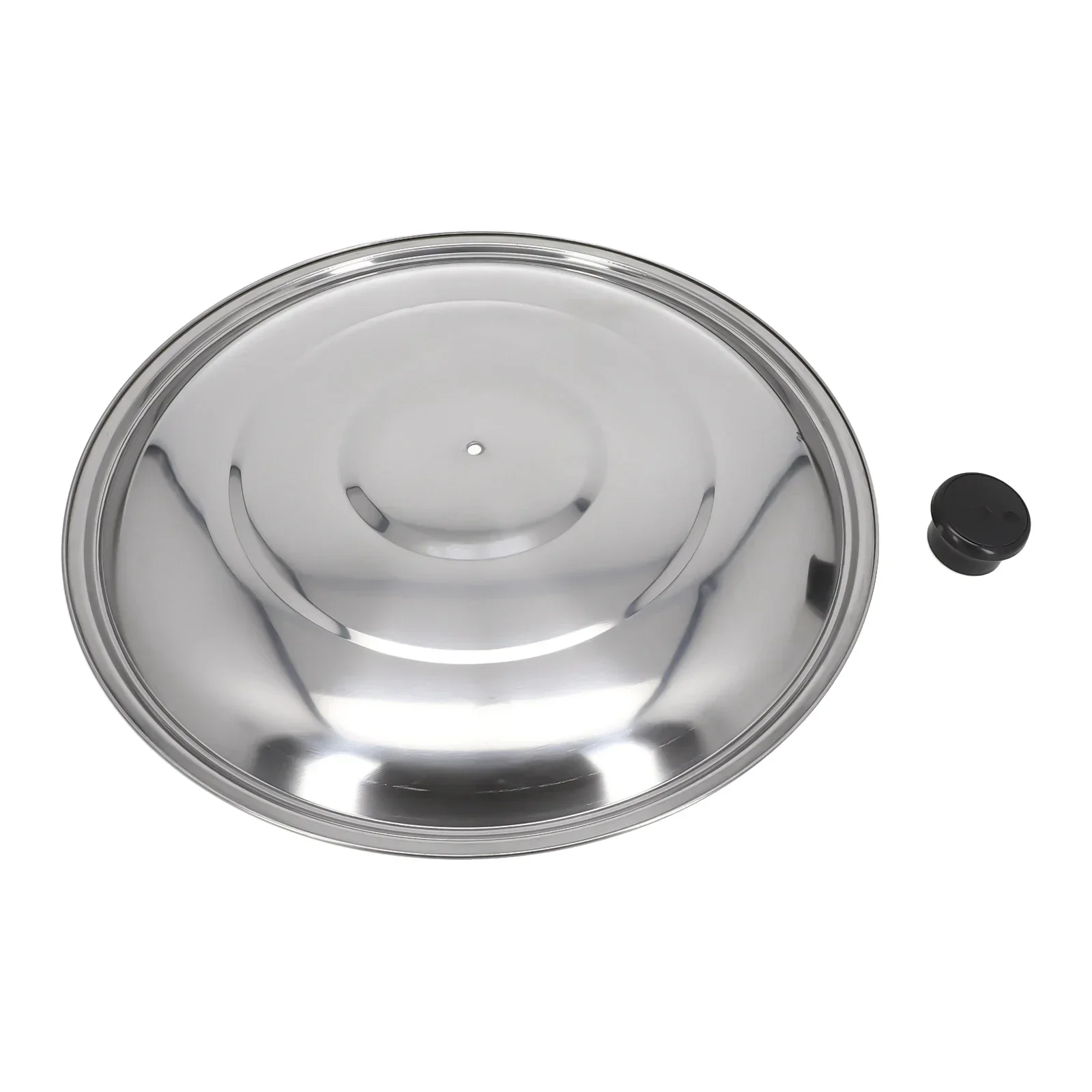 Wok Pan Pot Lids Stainless Steel Lid Replacement Round 32/34/36/38/40cm Cookware Parts Kitchen Cooking Acceessories cookware accessories