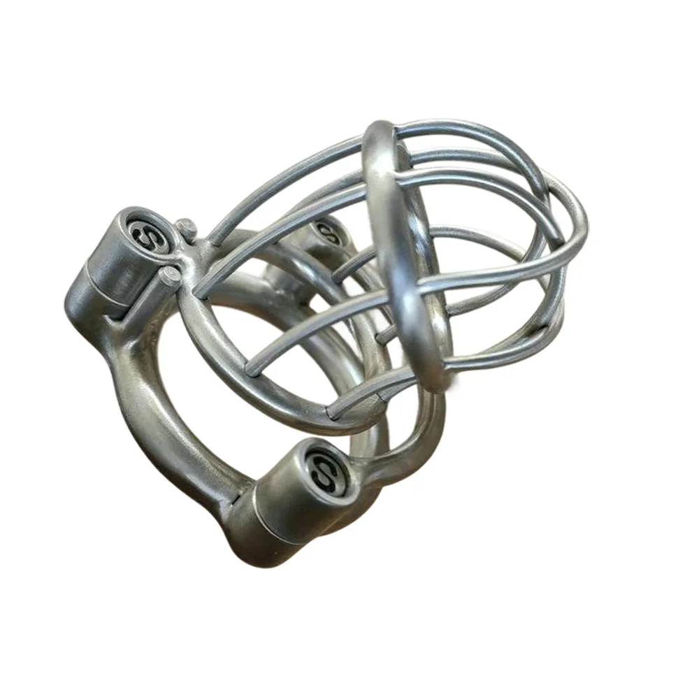 Stainless Steel Metal Chastity Cage Men Customizable Cock Cage CBT Penis Bondage Screw Lock BDSM Sex Toy Male Chastity Device