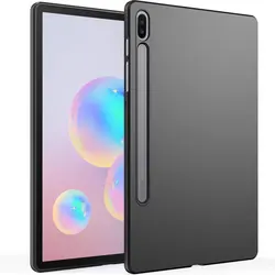 Protective Shockproof Black TPU Silicone Tablet Case Cover for Tab S6 10.5 2019 (Black Soft Cover)
