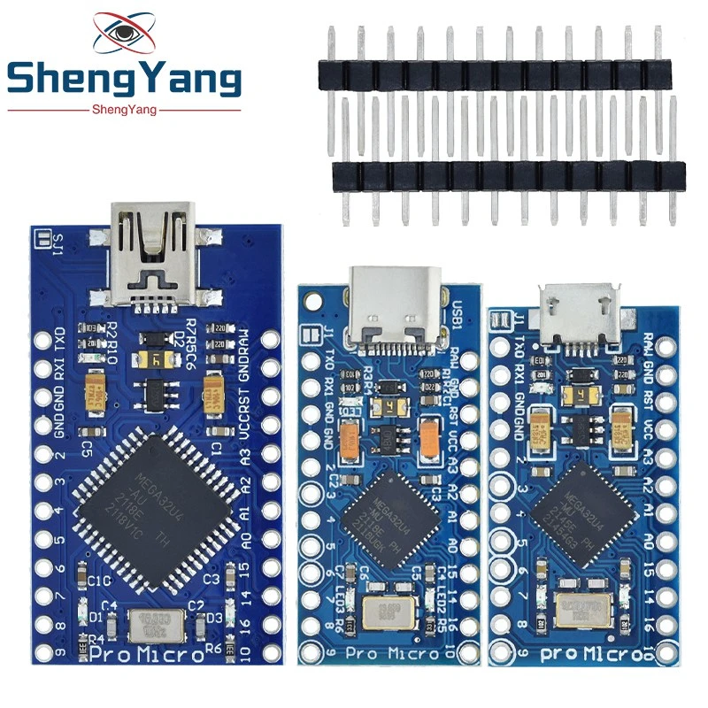 Pro Micro ATmega32U4 5V 16MHz Replace ATmega328 For Arduino Pro Mini ...