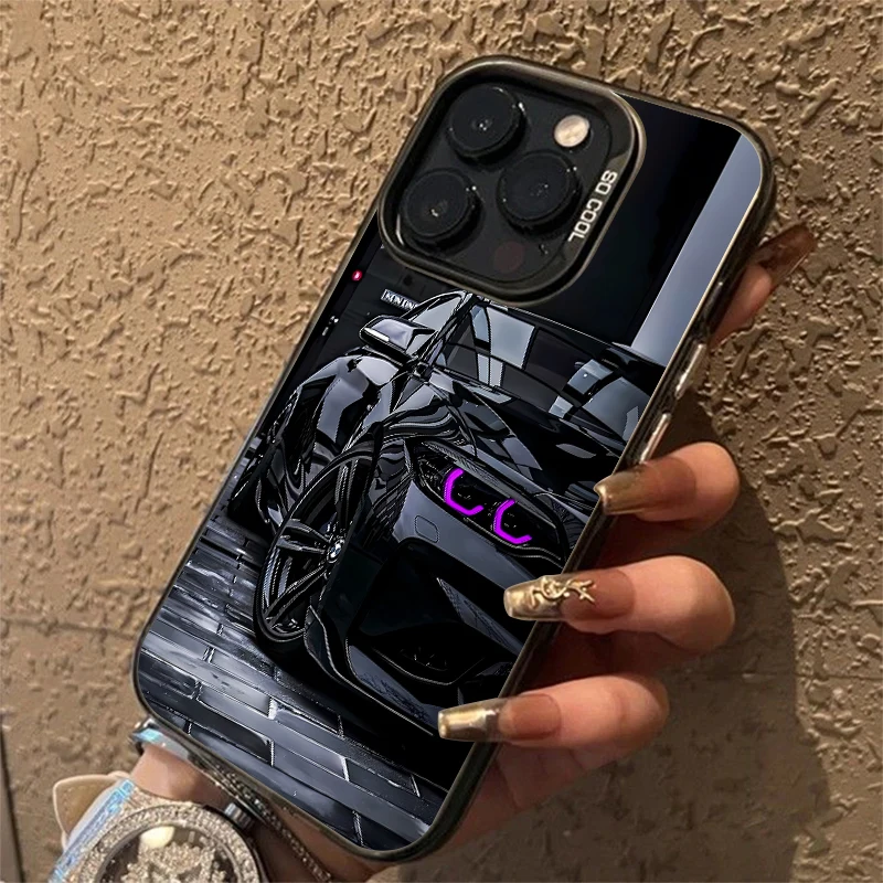 Luxury Sports Car Laser Phone Case - Anti-Fall Matte Cover