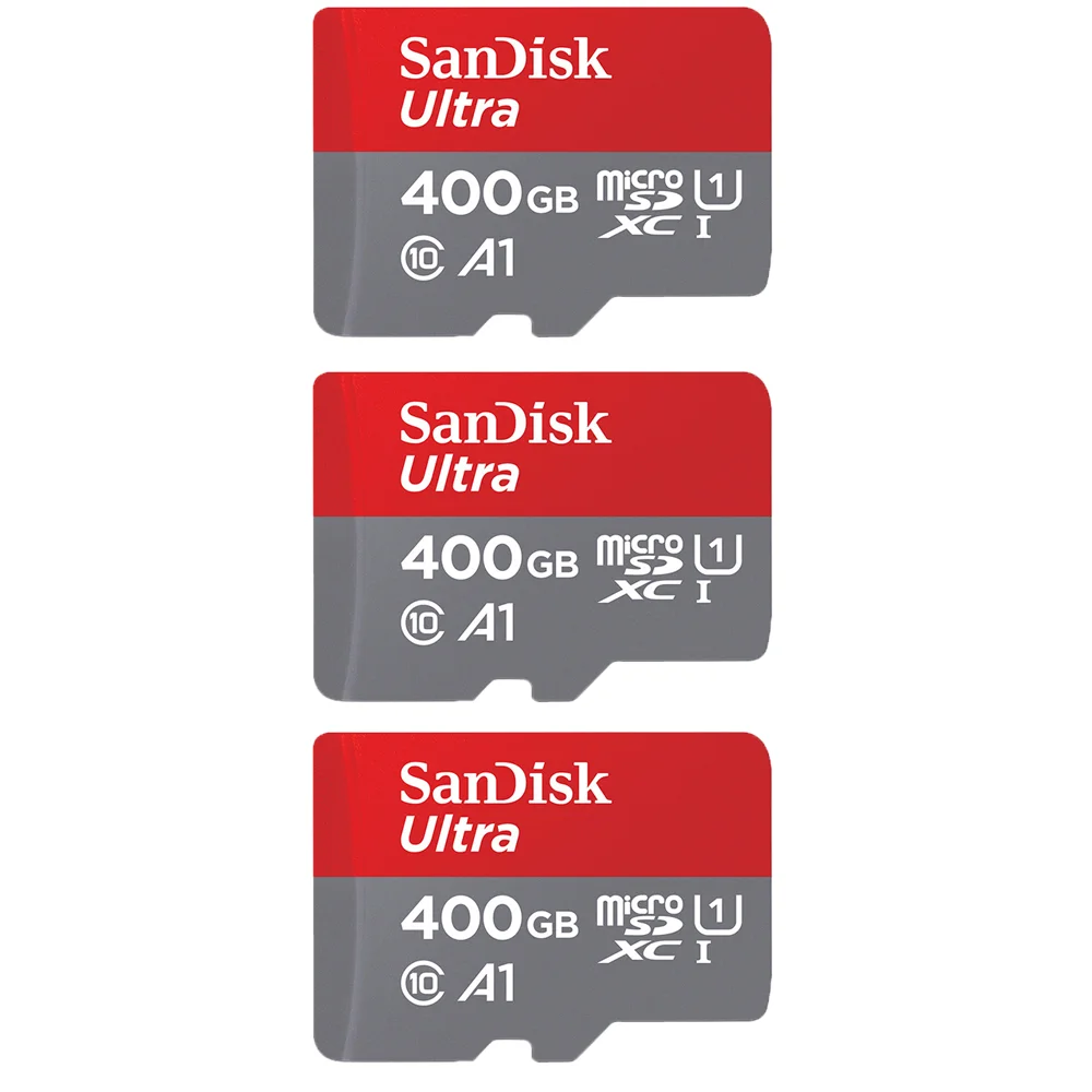 SanDisk 3 pcs sell 256GB micro SD A1 Ultra Memory Card SDXC UHS-I 120M/s 16GB 32GB 64GB 128G 400G 512G 1TB TF Card carto memoria 4gb sd card Memory Cards