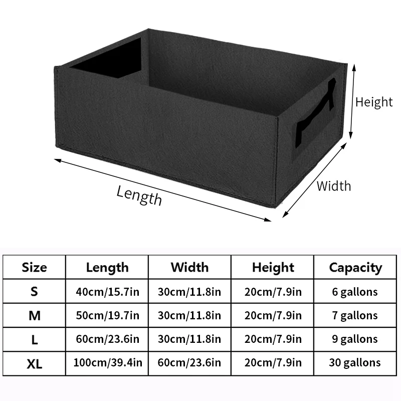 Durable Fabric Grow Bags with Handles