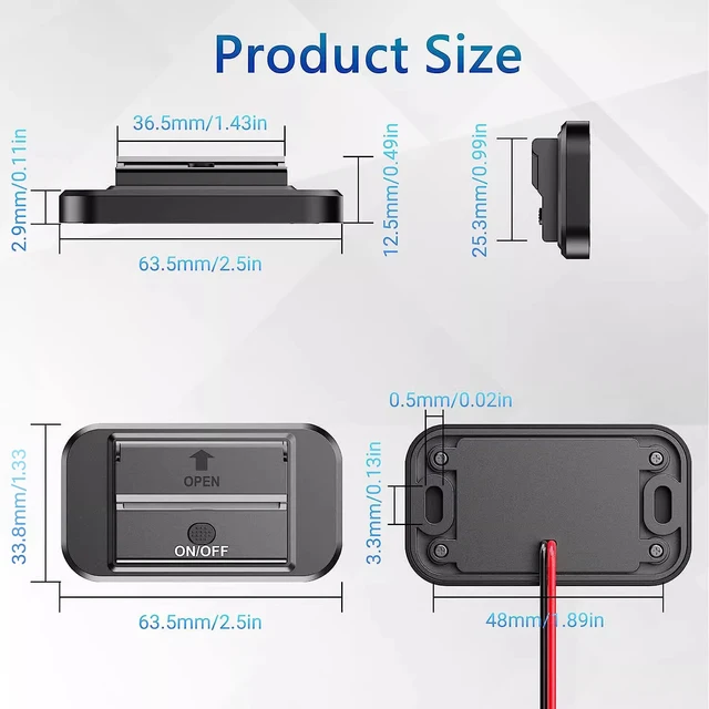 Earu Dual USB Car Quicker Charger Socket Adapter 5V/3.1A Car Fast Charger With Switch for Bus RV Boat Car Truck - Image 3