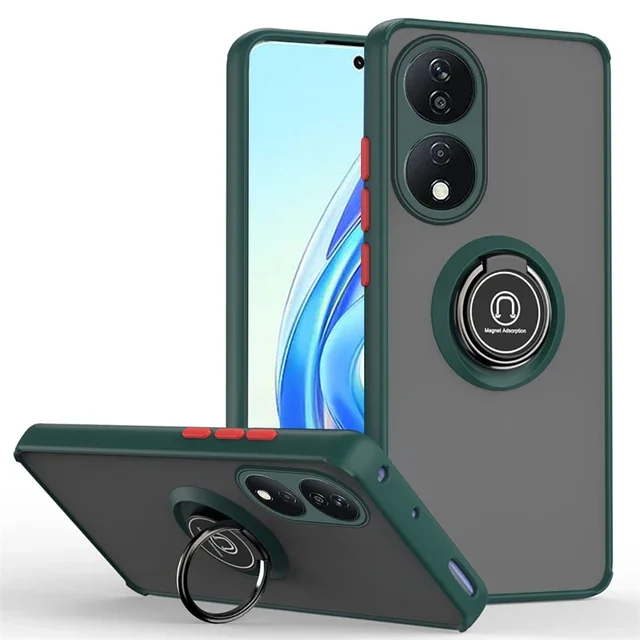 Magnet Holder Ring Shockproof Matte Armor Case - Durable Protection