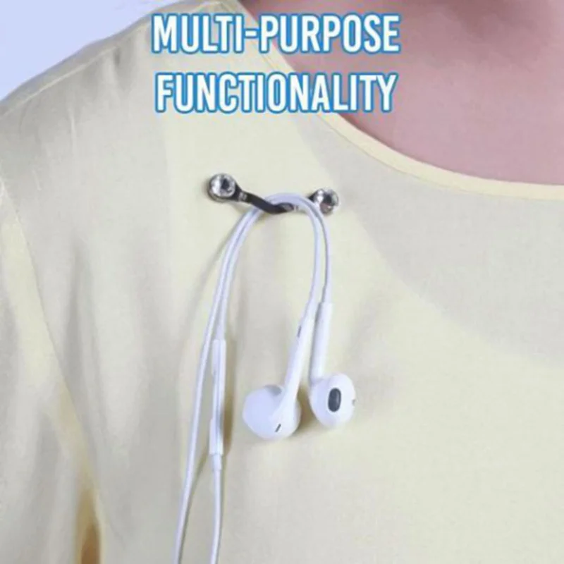 Description Picture 4 of itemMultifunction Magnetic Hang Eyeglass Holder Glasses Hook Sunglasses Headset Line Clips Portable Clothes Magnet Clip Buckles