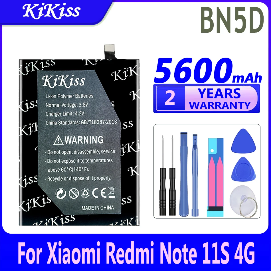 

Аккумулятор KiKiss BN5D на 5600 мА · ч для Xiaomi Redmi M4 Pro M4Pro Note 11 S 11 S 4G