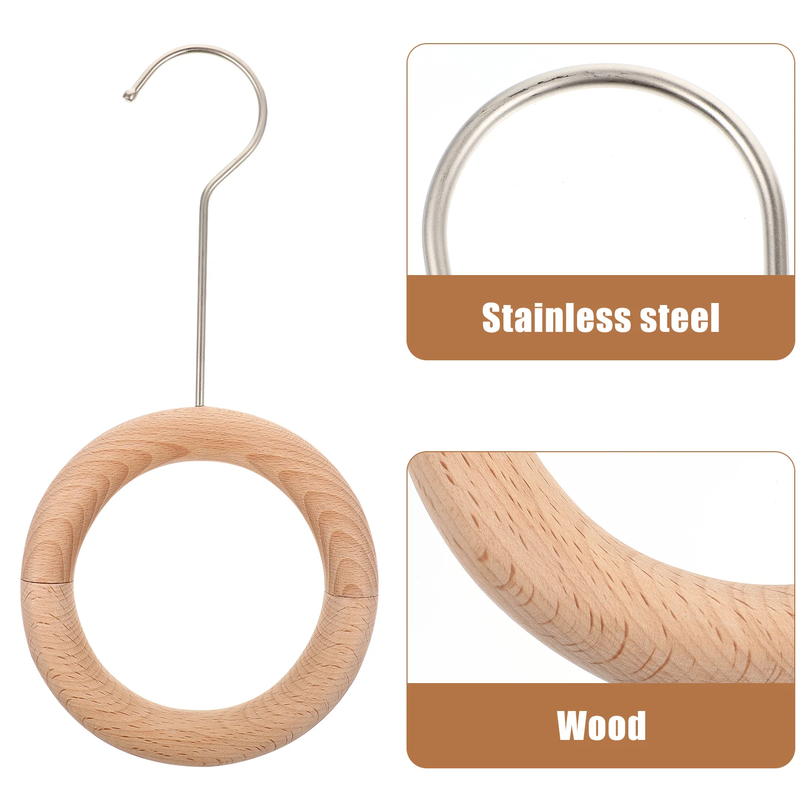 

Tie Rack Scarf Hanger Display Multifunctional Shelf Rotated Storage Coat Hangers Ring Home Organizer Hook Useful
