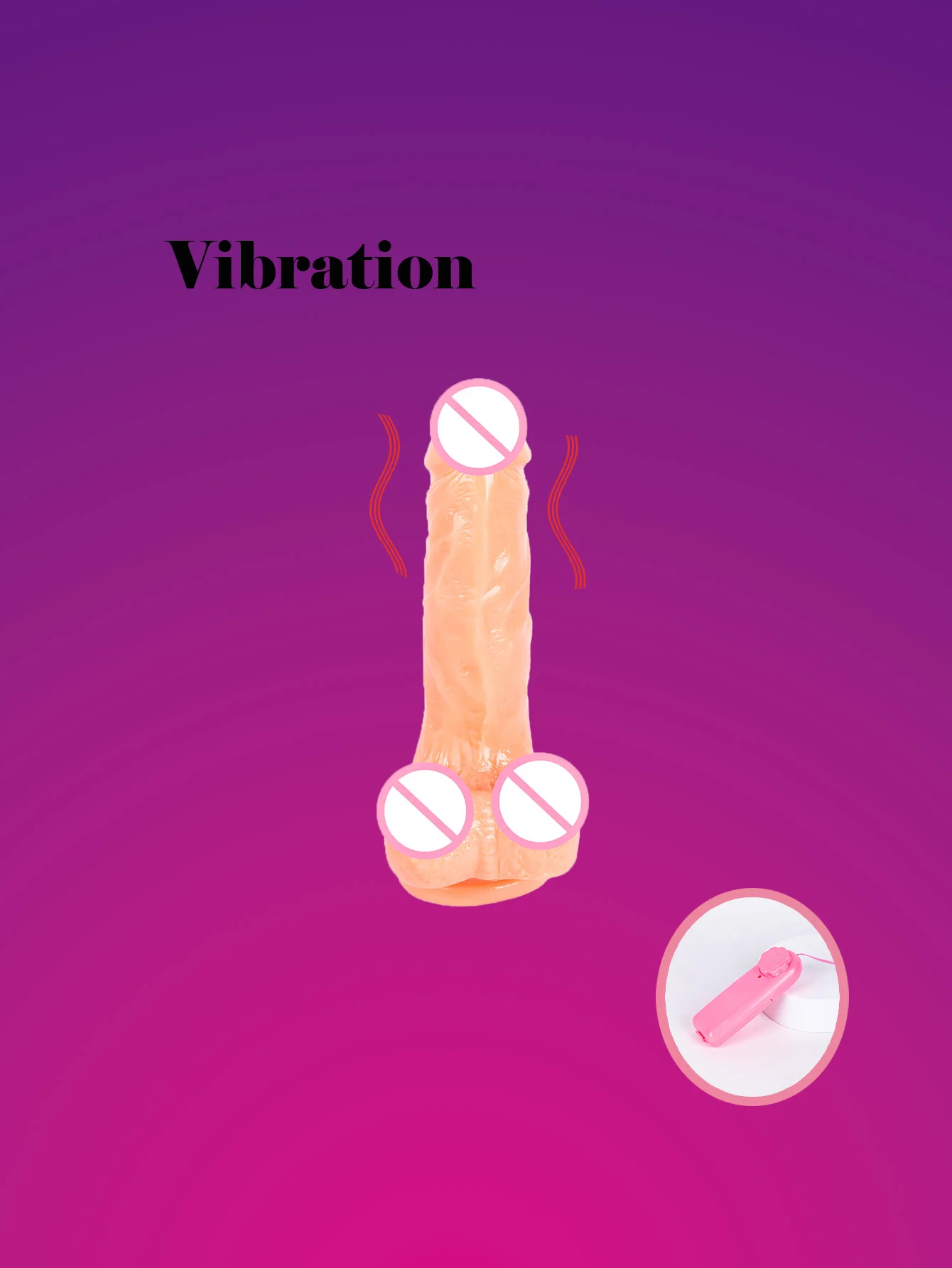 

A realistic female masturbator with a large penis and a female sex toy with a suction cup. Randomly send a small vibrating rod