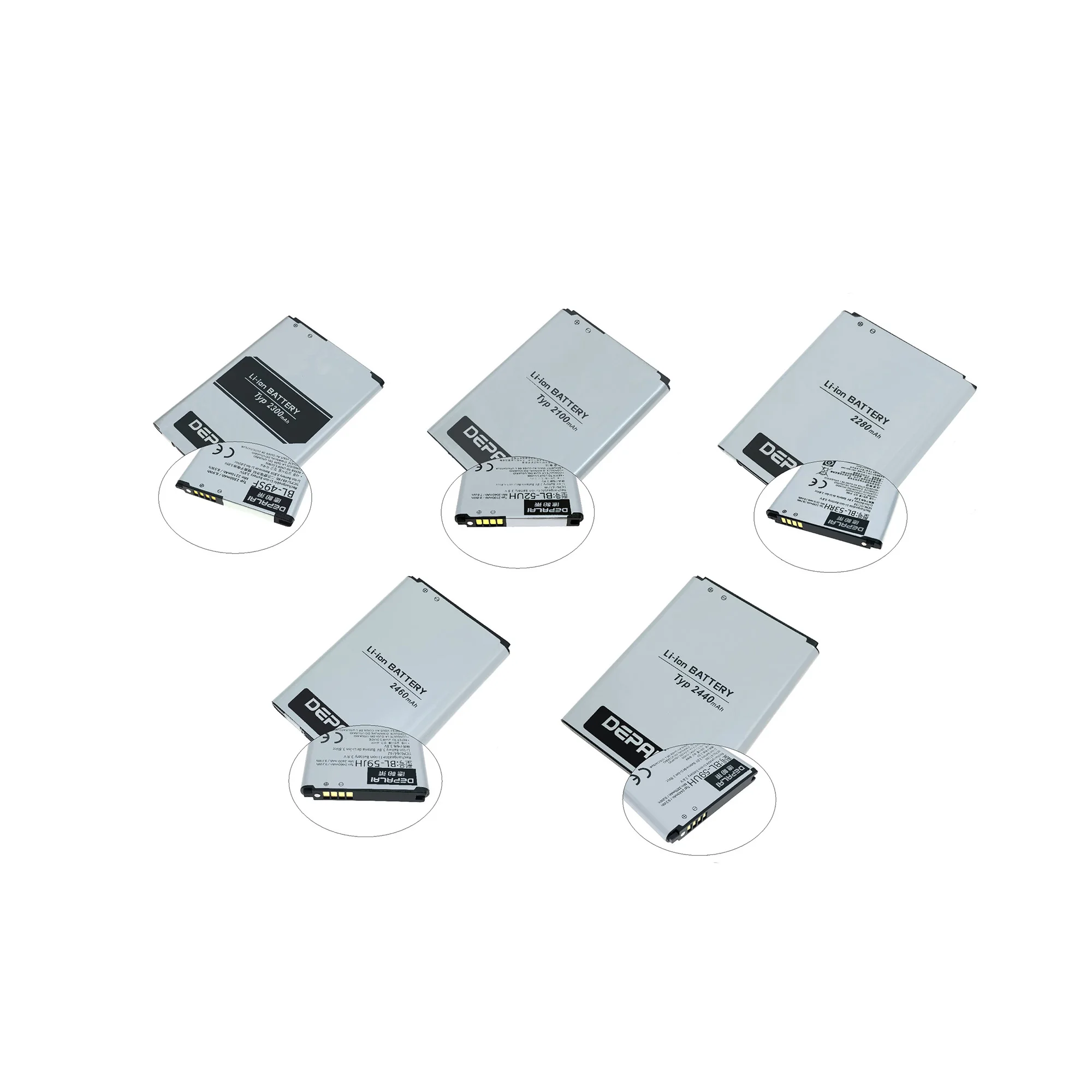 Batteria Bl-59Uh Bl-59Jh Bl-53Rh Bl-52Uh Per Lg H735T G4 G2 Mini L65 L70 Ms323 H422 D280 Gj E975W L7 F3 F5 D618 Batterie