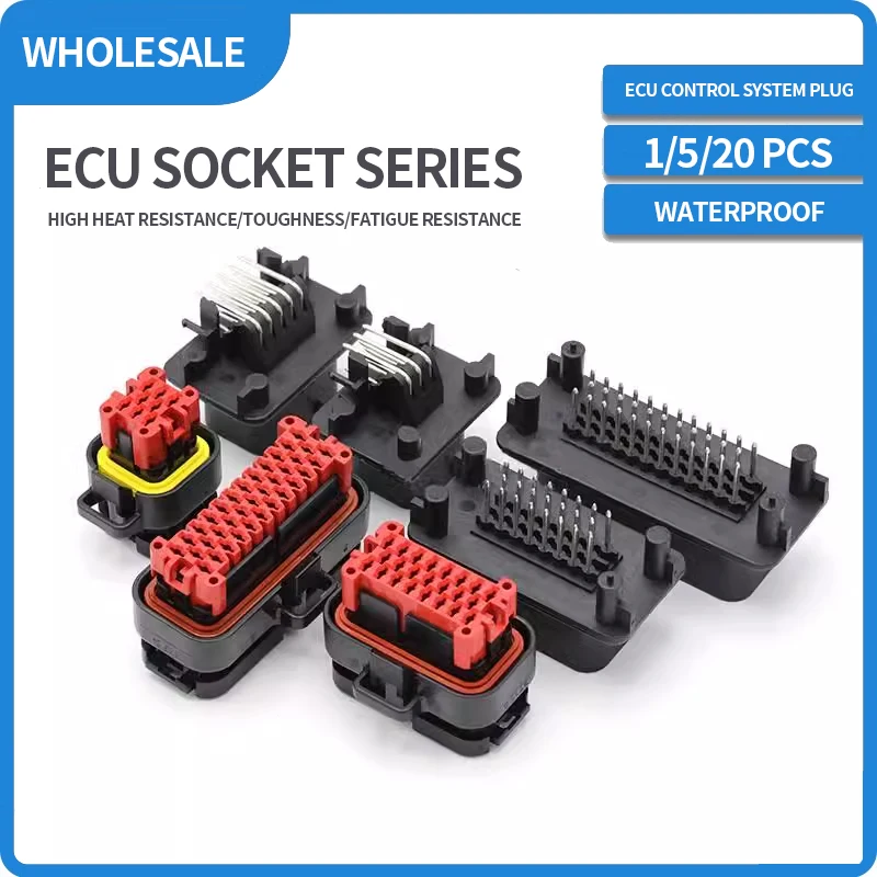 

ECU control system plug connector waterproof connector needle seat car docking terminal pin male and female connector 776087-1
