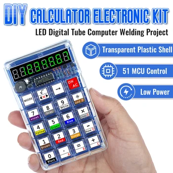 Kit elettronico fai-da-te Calcolatrici a tubo digitale a LED 51 Microcontrollore Conversione resistenza di controllo Progetti di saldatura fai-da-te
