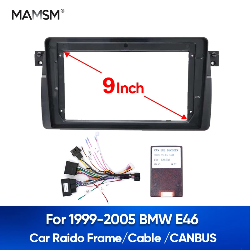 BMW 3 Series E46 Radio Installation Frame & Bezel - 1 DIN Mounting Kit With 2-Year Warranty 4 thumbnail image