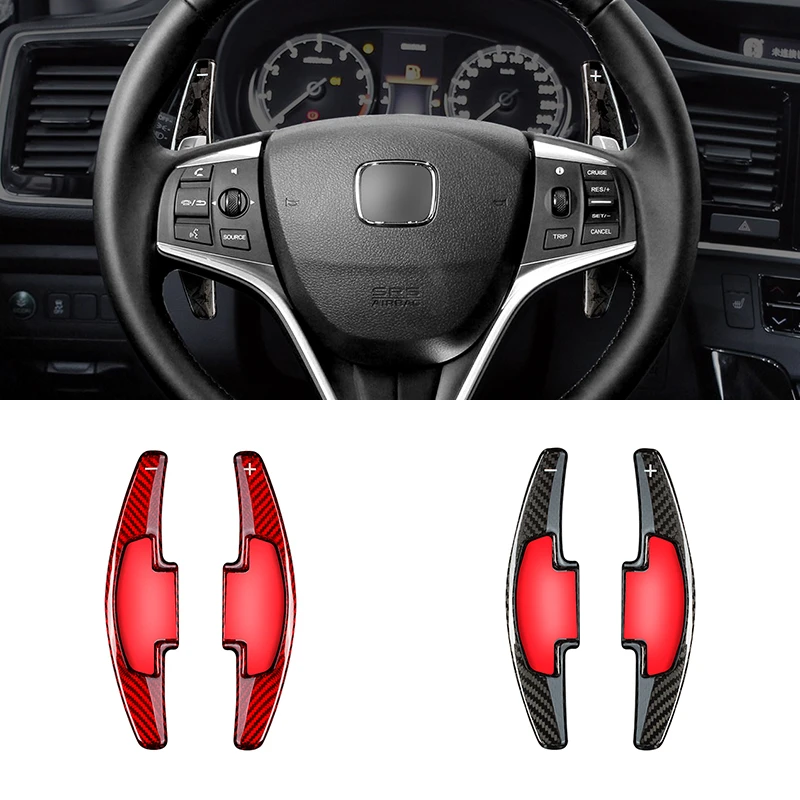 

Carbon Fiber Steering Wheel Shift Paddles For Honda SPIRAL Civic Acura CDX Accord CRV Crown Road Car Interior