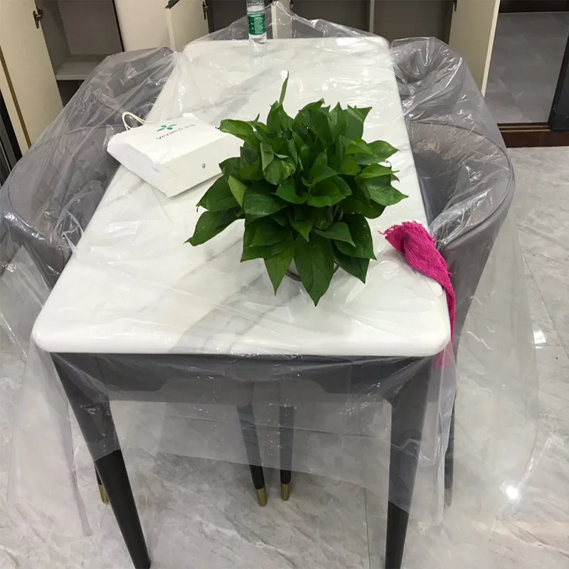 Disposable Furniture Dust Cover Plastic Waterproof Dustproof Transparent Home Moving Decoration Sofa Bed Table Protect Film