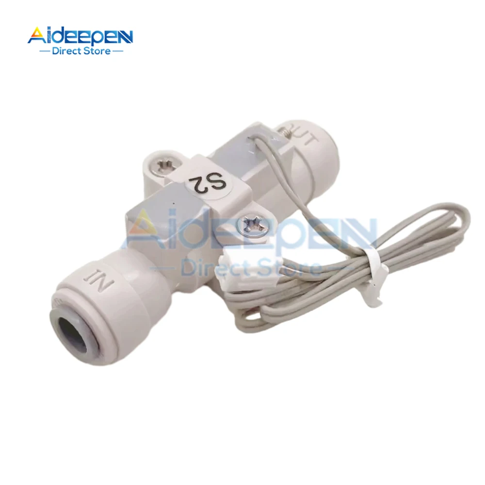 High Performance 1/4" Water Flow Switch Plastic Water Flow Switch Control Sensor for Purifier Dispenser