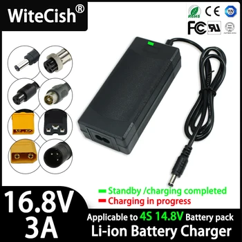 16.8V 3A Charger FOR 4S 14.8V Lithium Battery pack Charger DC5.5MM*2.1MM Suitable for charging Input voltage 100-240V 1