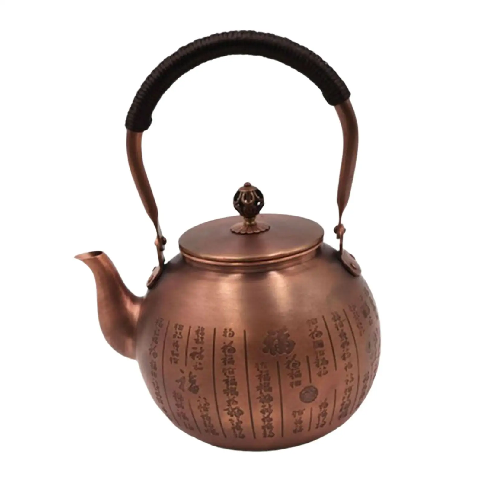Handmade Copper Kettle Tea Infuser Tea Maker Chinese Traditional Teapot Kung Fu Kettle for Hotel Outdoor Restaurant Kitchen Home