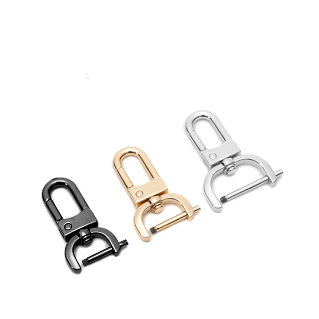 Carabiner Clip 3-Pack Aluminum S Heavy Duty D-Ring Keychains