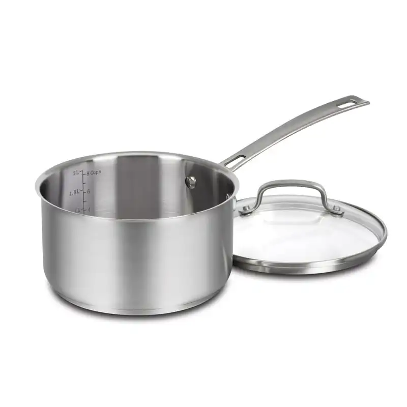 

Pro Premium Stainless-Steel Cookware 2.5 Qt. Saucepan with Cover, 92195-18 Protector cocina gas Protector de estufa a gas quema