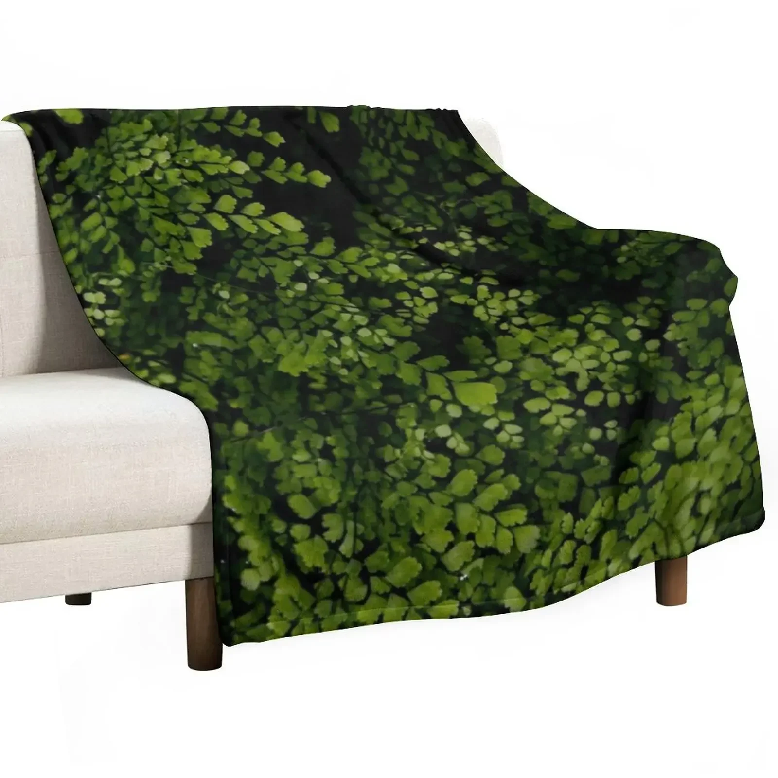 

Small leaves. Throw Blanket Decorative Sofa For Sofa Thin Multi-Purpose sofa bed Blankets