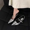 Trendy Pointed Toe Low Heel Mary Jane Shoes Women Casual Shoes New  Summer Soft Sole Ballet Ballerina Shoes Woman Pumps 3
