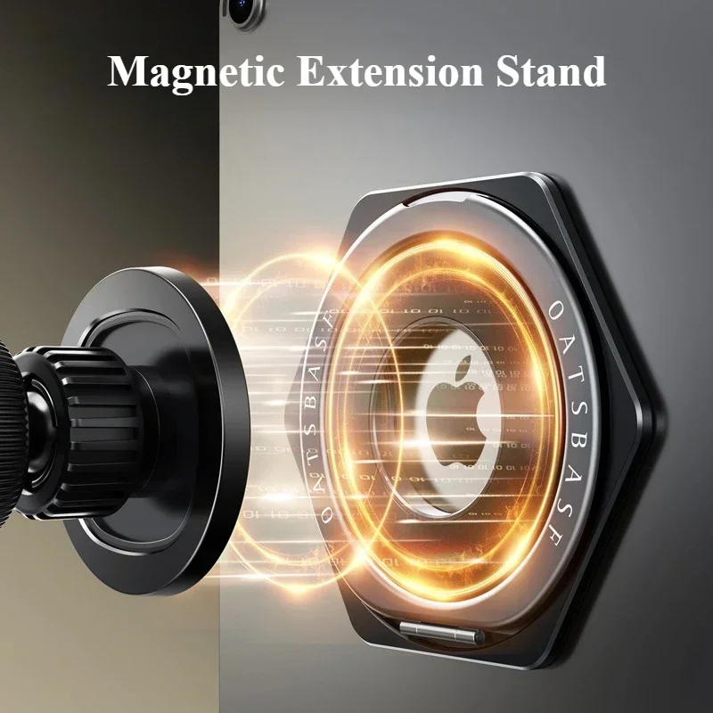 Eary Aluminum Alloy Magnetic Tablet Holder With 360° Rotate Kickstand Adhesive Mount Stand Small Bracket Universal for iPad Mini