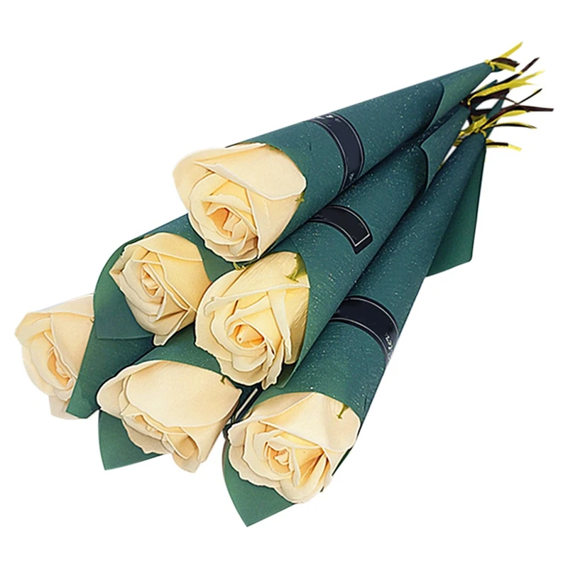 

10Pcs Single Rose Simulation Korean Rose Soap Flower Valentine'S Day Gift Soap Roses Single Artificial Soap Flower 5