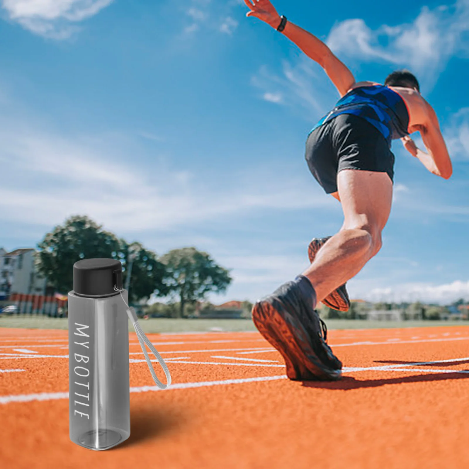 Attached Rope Portable Design Sports Water Cup Beautifully Designed Portable Water Bottle All Ages And Genders