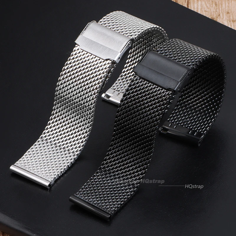 Elegant Mesh Milanese Steel Watch Strap with Quick Release – Unisex 1.0MM Watch Band
