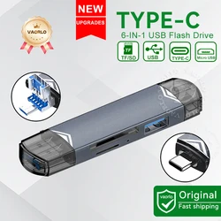Multifunctional 6 - in - 1 OTG USB 3.0 Card Reader & Flash Drive Adapter (6IN1 Gray - NEW)