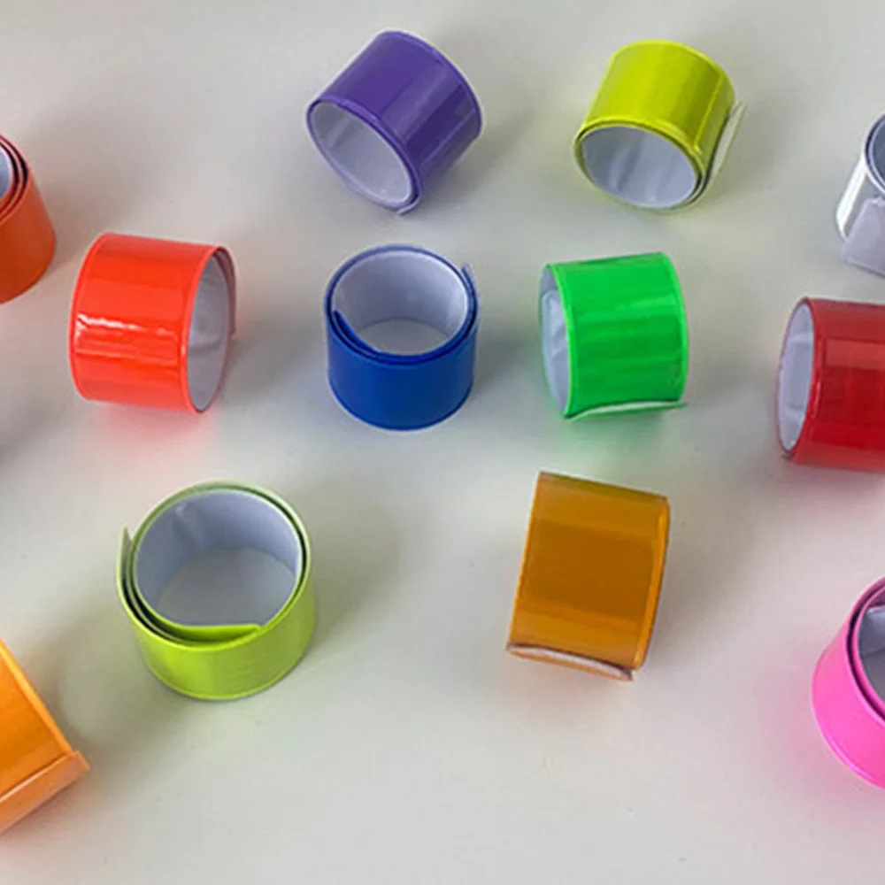 Fluorescent Slap Armbands Reflective Bands Wrist Arm Ankle Night Security