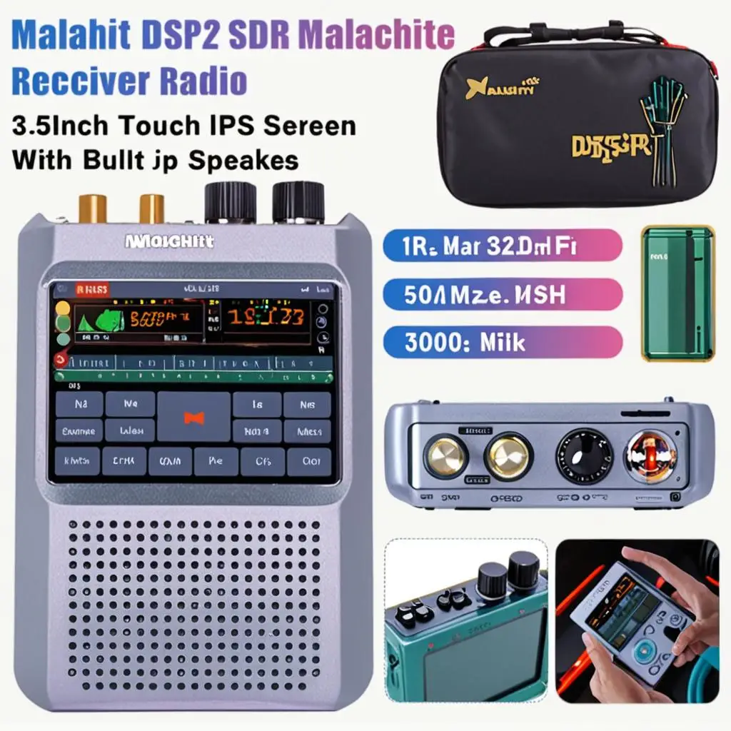 Malahit-DSP2 SDR マラカイト ラジオ受信機 5000mAh 充電式