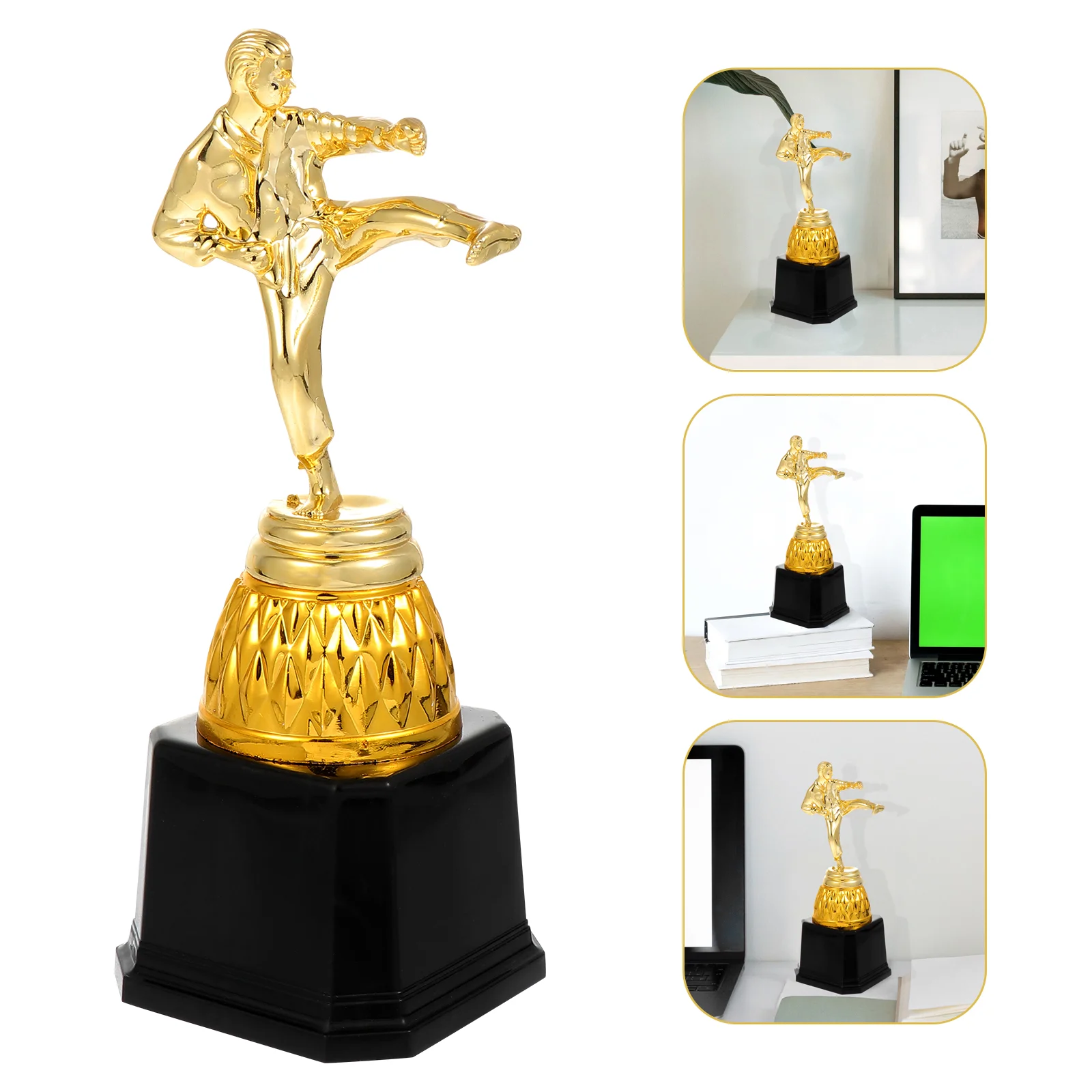 

Children's Trophy Taekwondo Sparring Gear for Kids Soccer Trophies Prize Cup Model Gold