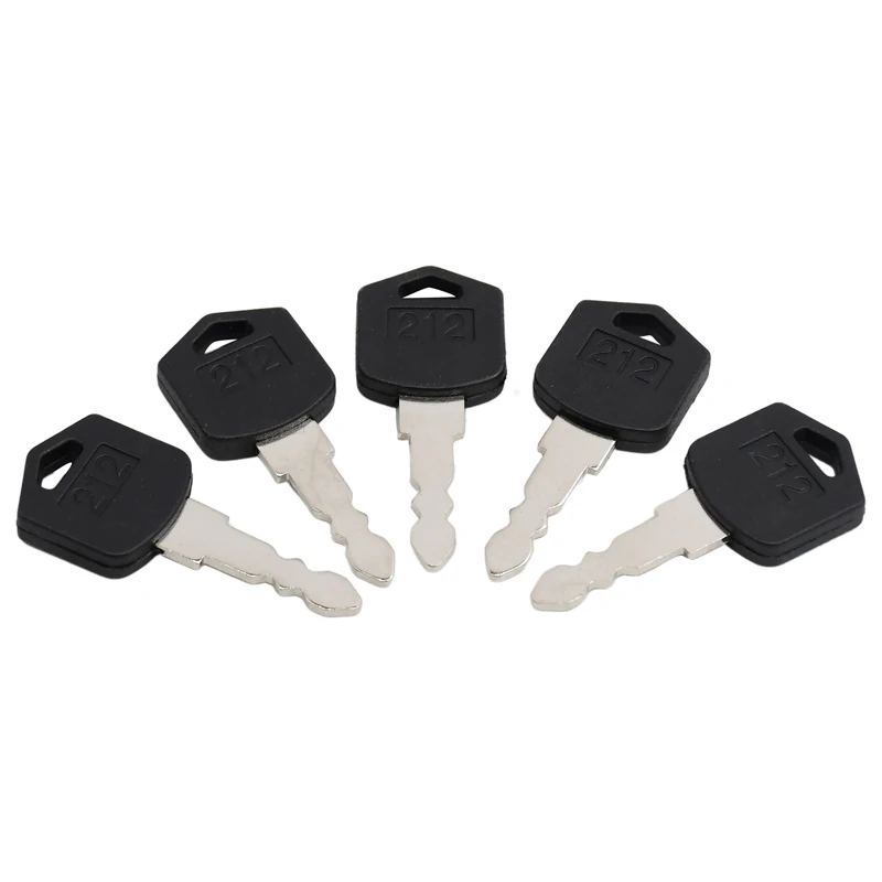 Ignition key 5pcs D554212 212 Compatible with Daewoo Doosan Forklift D25 D35 G25 G35