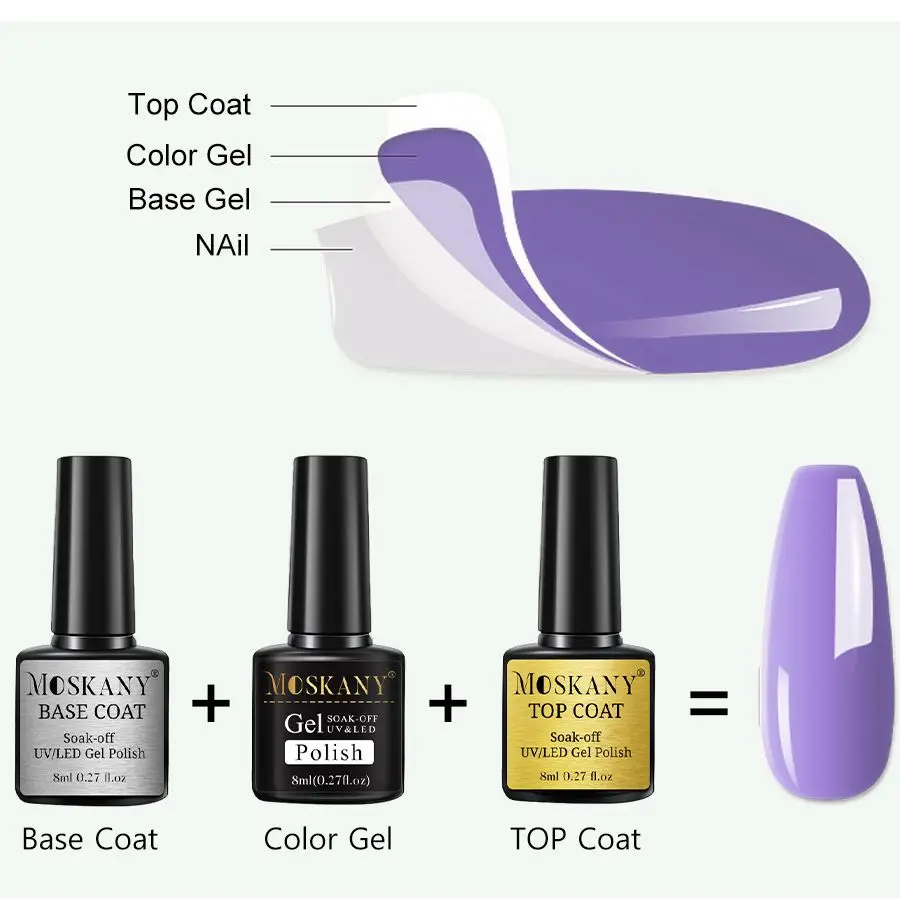 Nail Gel Polish Set Professional Acrylic Kit Nail Gel Kit With UV Nail Lamp For Nail Art Semi Permanent Varnish Gel Tools Kit 4